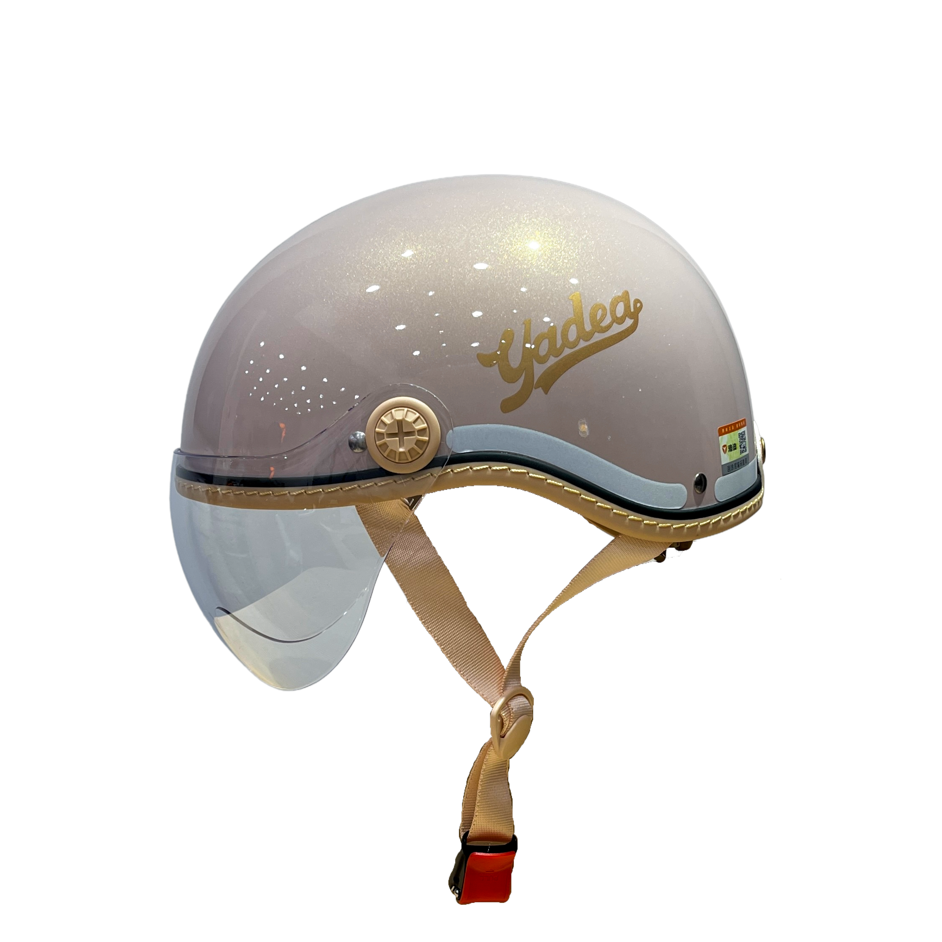Yadea Custom Retro Fashion Helmet “Rouge”