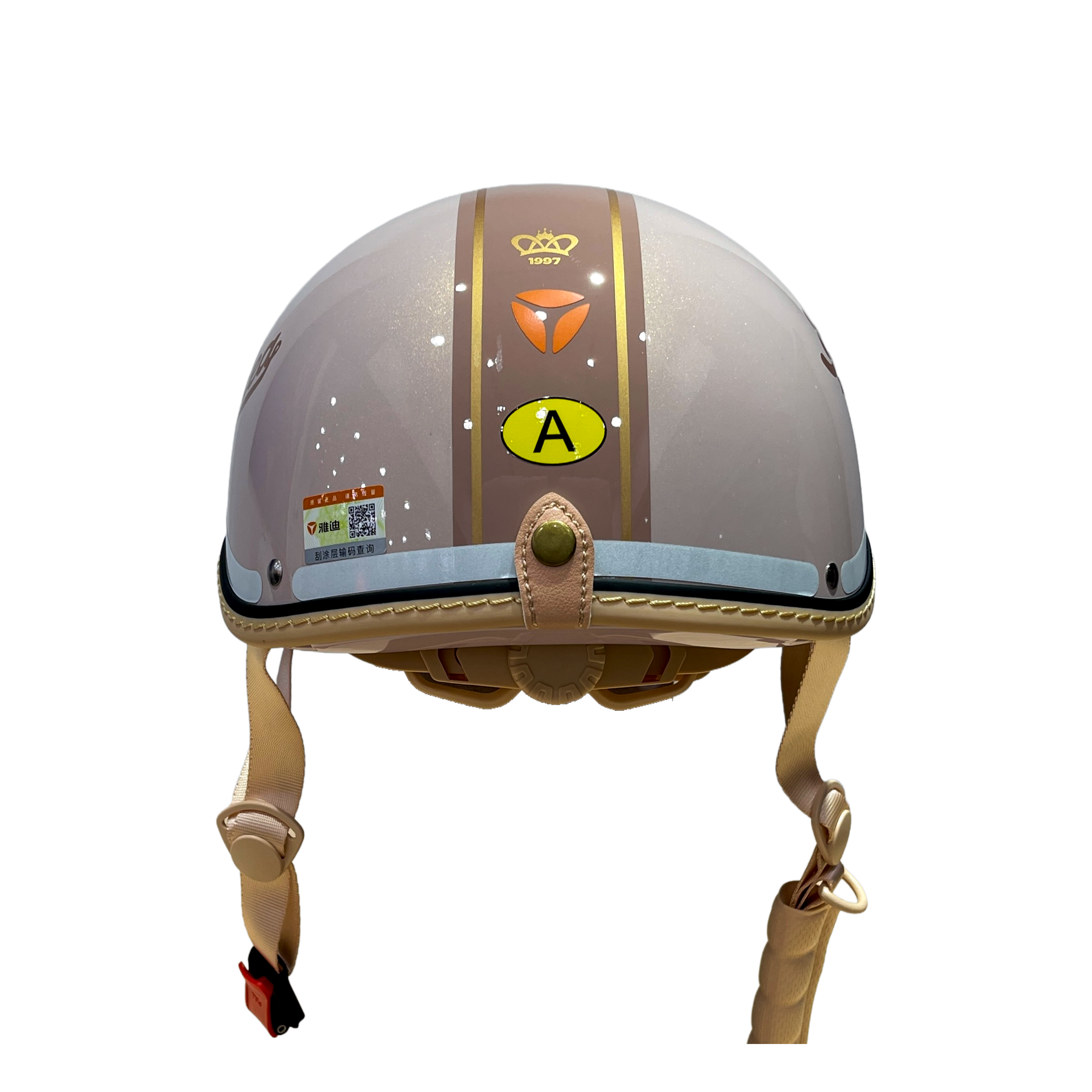 Yadea Custom Retro Fashion Helmet “Rouge”