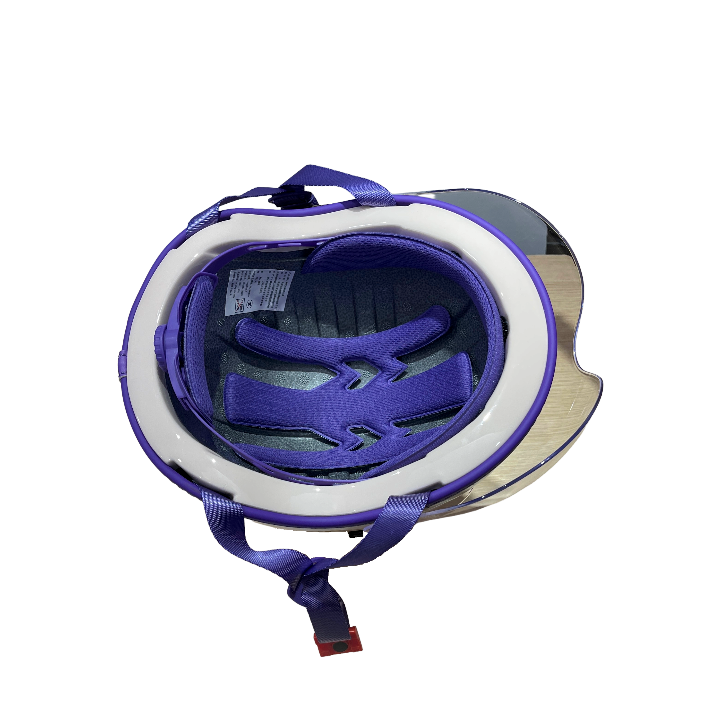 Yadea Custom Retro Fashion Helmet “Violet” Magnetic-Secure