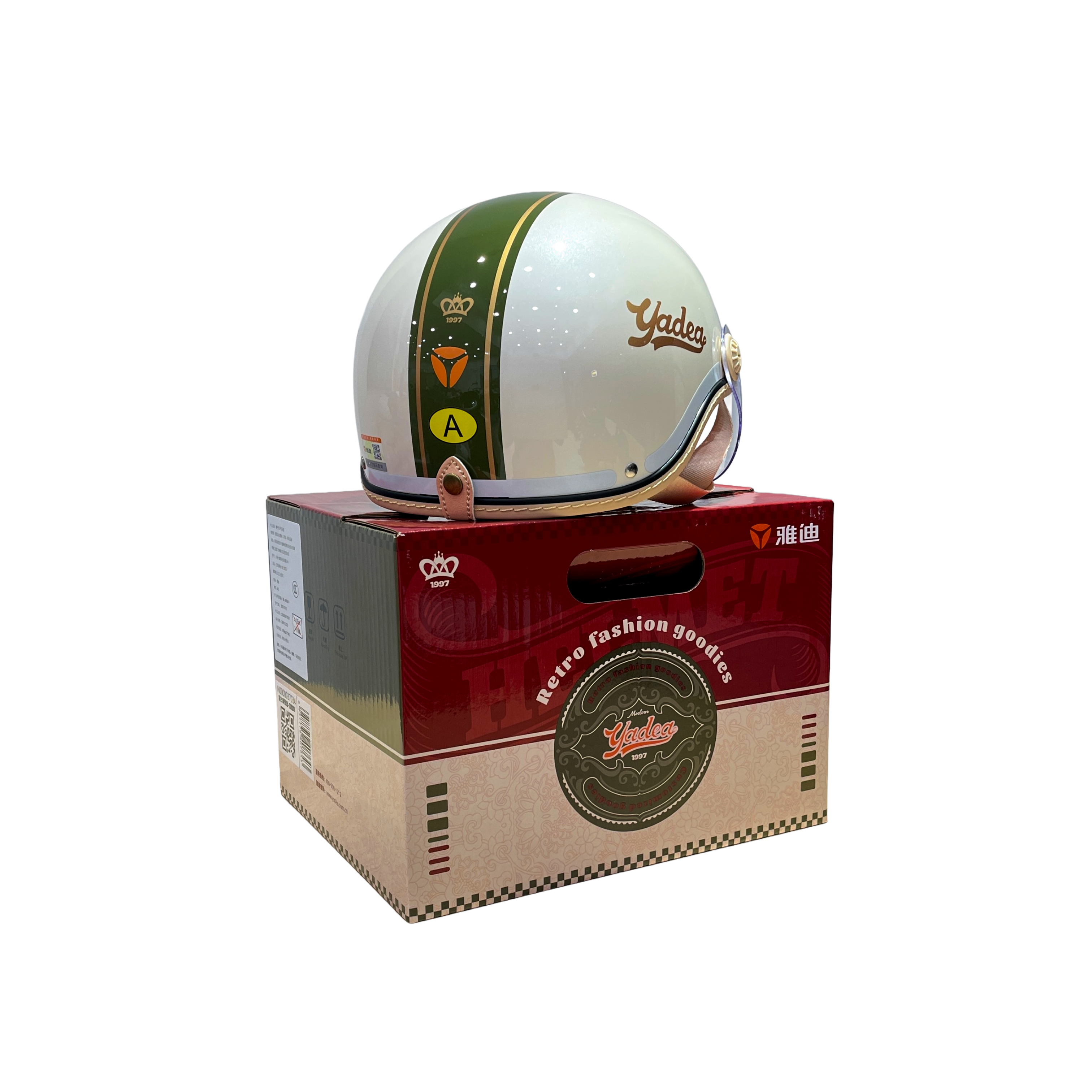 Yadea Custom Retro Fashion Helmet “Jade”